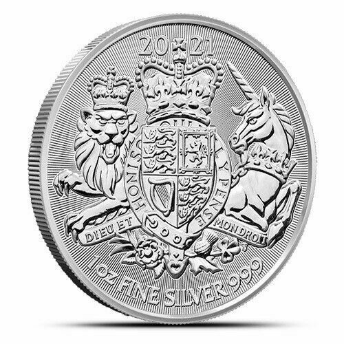 Read more about the article 2021 Great Britain The Royal Arms – 1 oz. 999 Pure Silver Coin – BU – IN STOCK!!