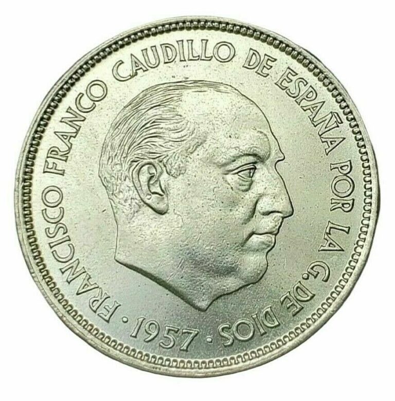 Read more about the article Spain 25 Pesetas Coin 1957 SPAIN PESETAS coin Pesetas  Spain  Coin  BU Nice