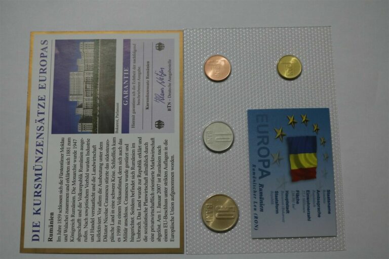 Read more about the article ROMANIA SEALED COIN SET WITH COA B36 OPA10