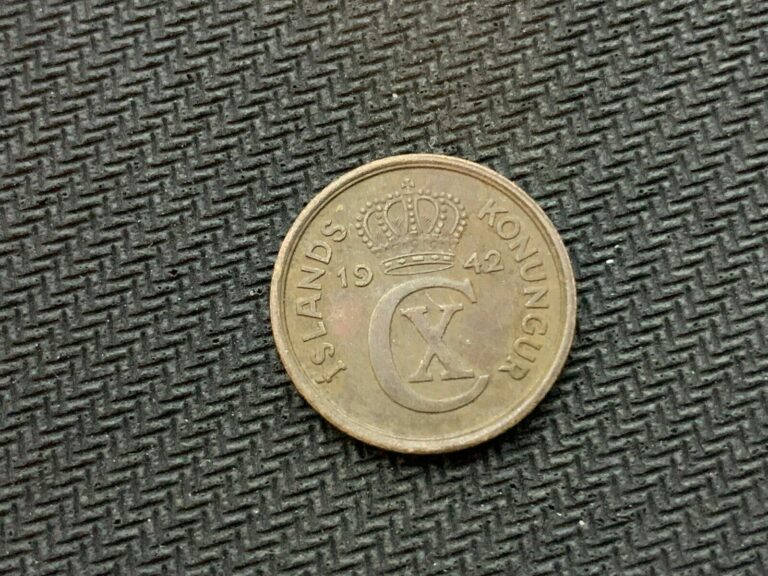 Read more about the article 1942 Iceland 2 Aurar coin XF   ( 2 Million Minted )   Condition Rarity    #B803