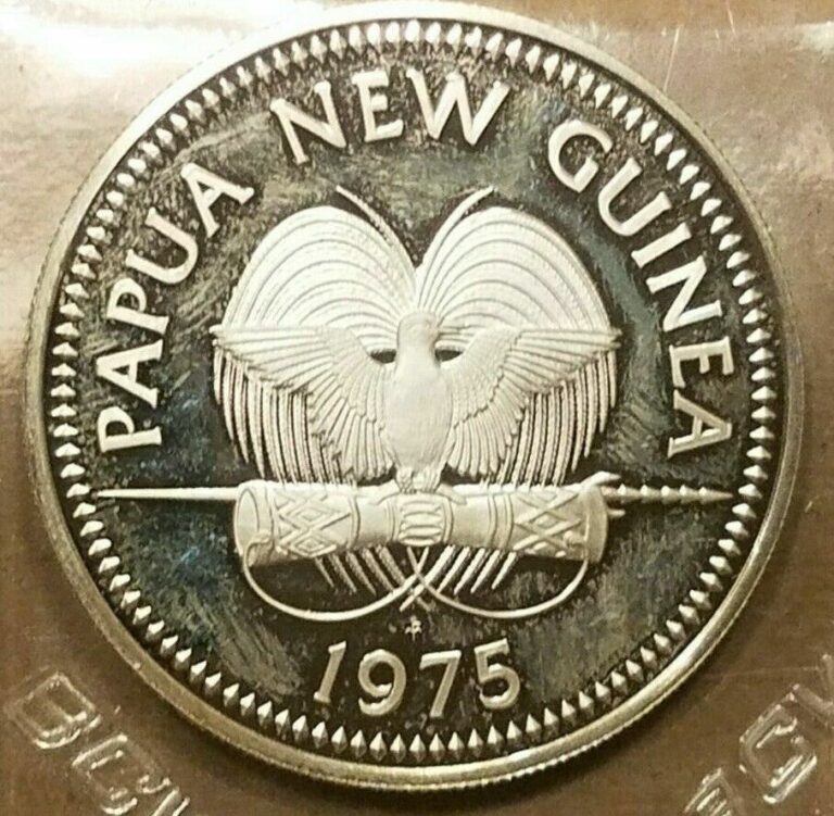 Read more about the article 1975 FM Papua New Guinea 5 Kina Silver Proof Coin Franklin Mint Bird of Paradise