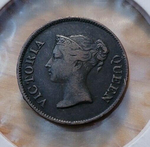 Read more about the article 1845 Straits Settlements 1/4 Cent Queen Victoria East India Company World Coin