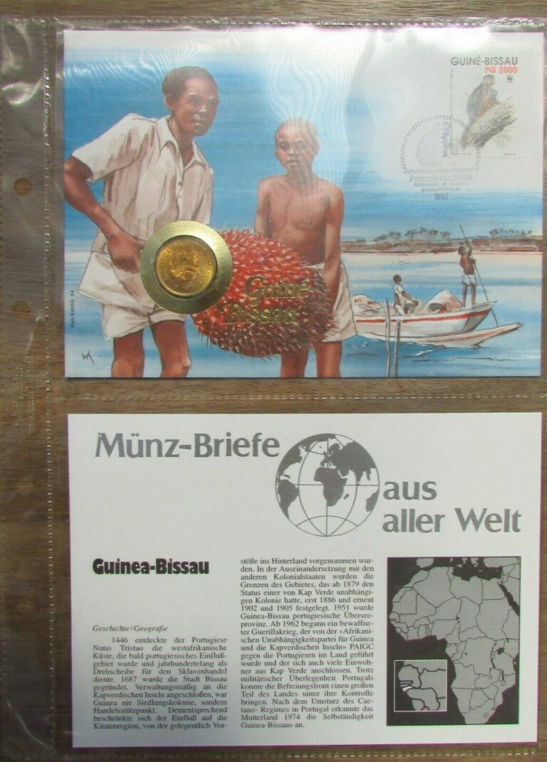 Read more about the article Guinea Bissau 1977 1 Peso Coin Cover WWF post cancel and info sheet