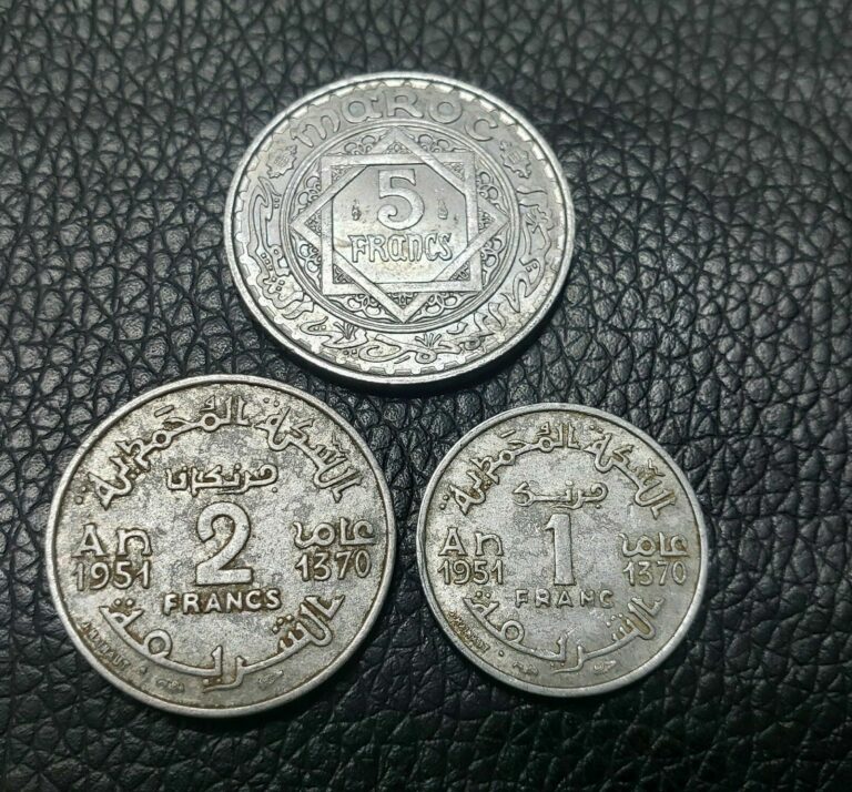 Read more about the article Lot of 1951s Morocco  Coins