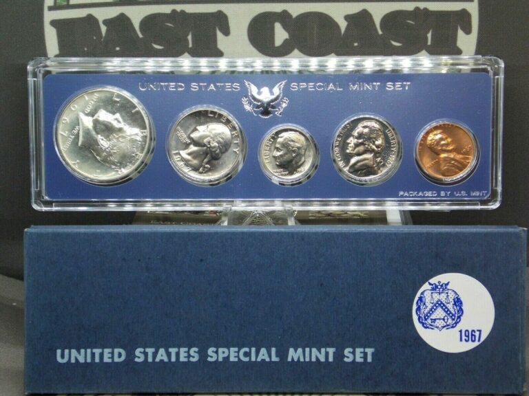 Read more about the article 1967 United States U.S. Special Mint Set – SMS Original Box (5 Coin) ECCandC  Inc