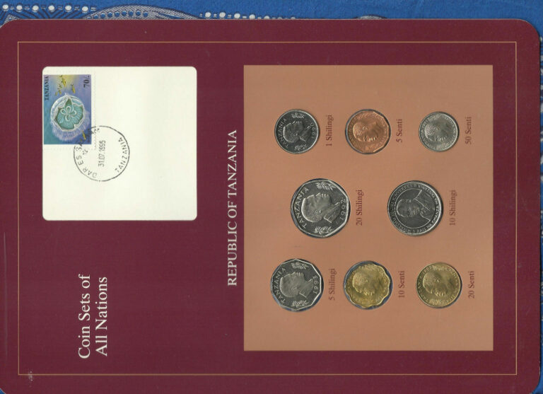 Read more about the article Coin Sets of All Nations Tanzania UNC 1981-1993 20 Shilingi 1992 10 Shilingi 93