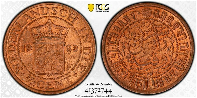 Read more about the article 1933 Netherlands East Indies 1/2 Cent PCGS MS65 Red Lot#G781 Gem BU!