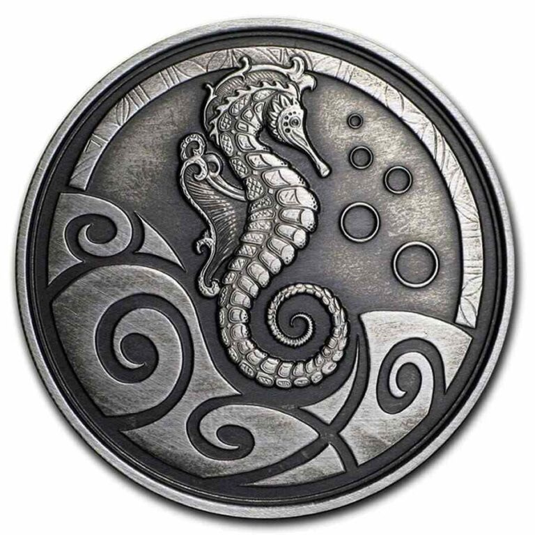 Read more about the article 2019 Samoa 1 oz Silver Seahorse (Antique Finish) – SKU#198700