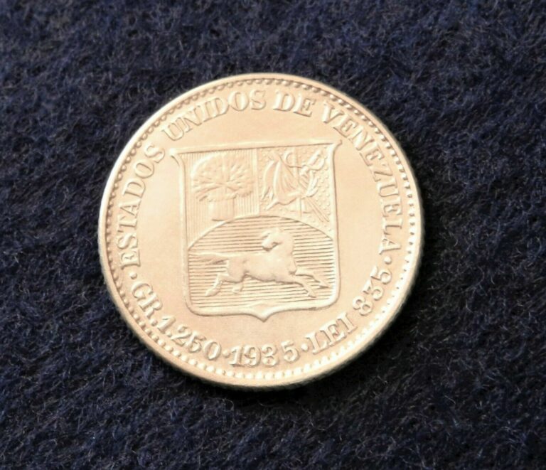 Read more about the article 1935 Venezuela Bolivar – Very Nice Silver Coin – See PICS