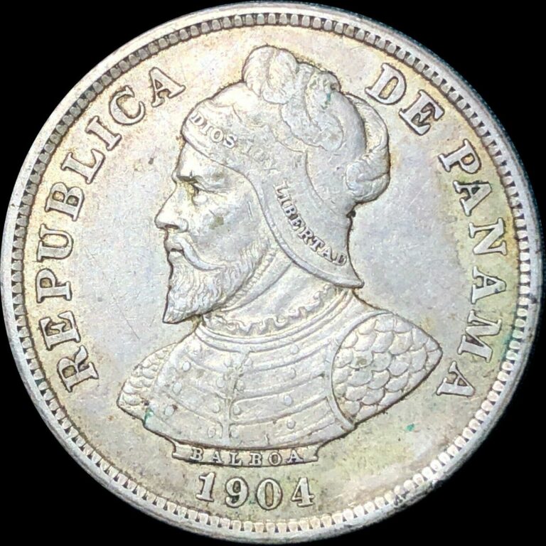 Read more about the article 1904 Panama 25 Centesimos de Balboa KM #4 Foreign Silver Coin