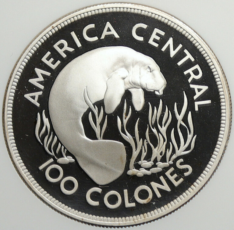 Read more about the article 1979 COSTA RICA Conservation Sea Manitee OLD Silver 100 Colones NGC Coin i106283
