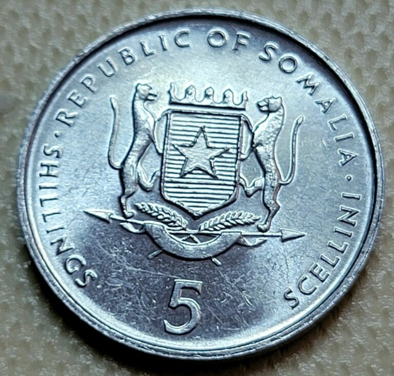 Read more about the article Somalia 5 Shilling/Scellini 2000 Food Security  Aluminum KM#45  AU  Free Ship-7