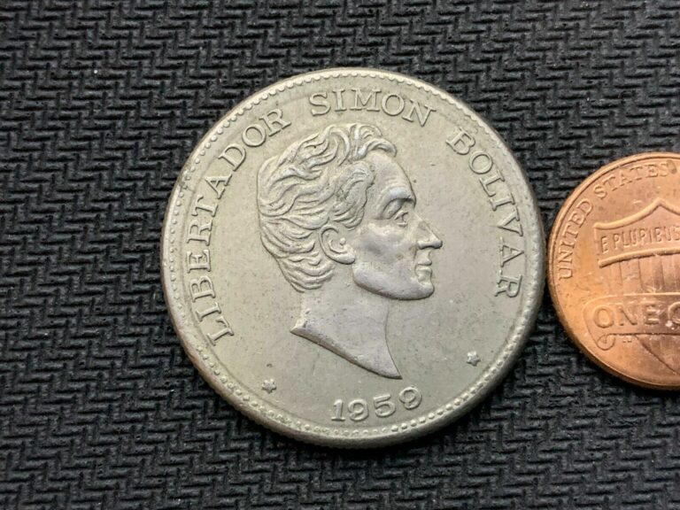 Read more about the article 1959 Colombia 50 Centavos UNC +  Simon Bolivar  High Grade World Coin     #B912