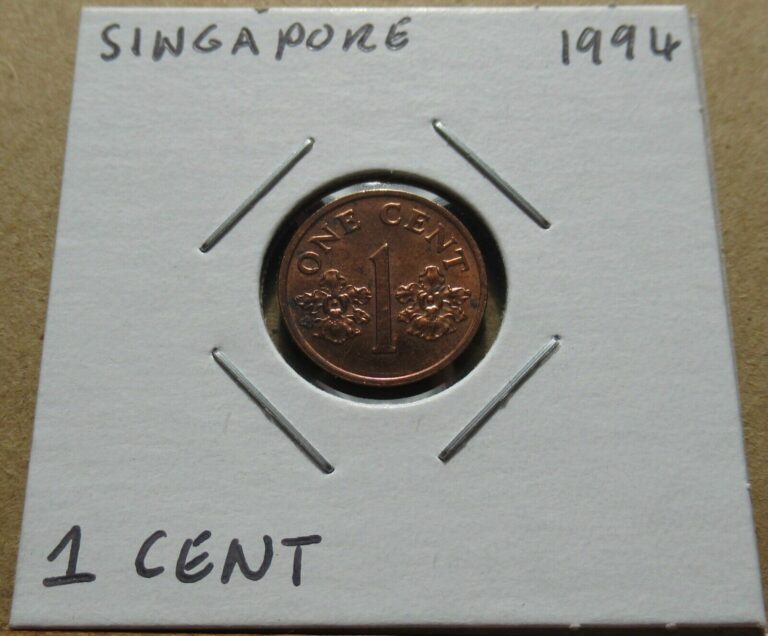 Read more about the article Singapore 1 Cent 1994 Coin in 2×2 Flip B0604