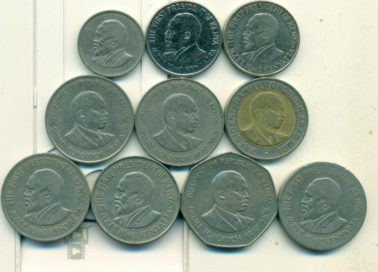 Read more about the article 10 DIFFERENT COINS from KENYA (8 DIFFERENT TYPES/up to BI-METAL 20 SHILLING)