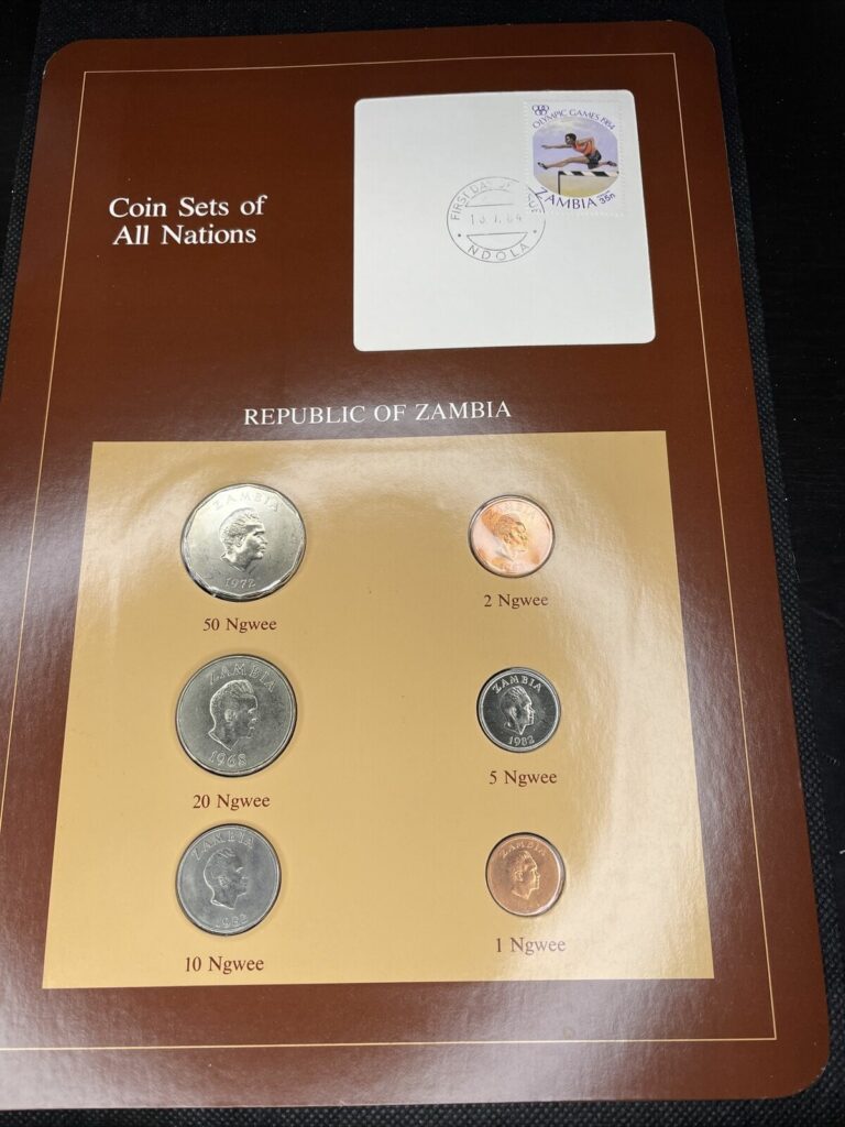 Read more about the article Coins of all Nations Zambia – 6 Coins and Stamp