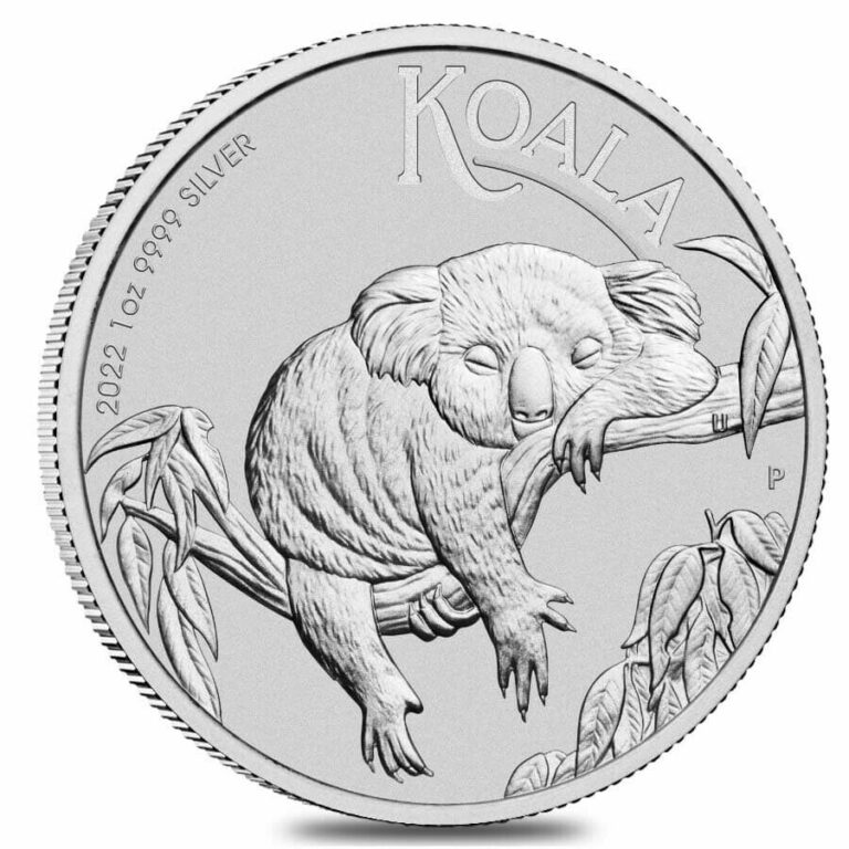 Read more about the article 2022 1 oz Silver Australian Koala Perth Mint .9999 Fine BU In Cap