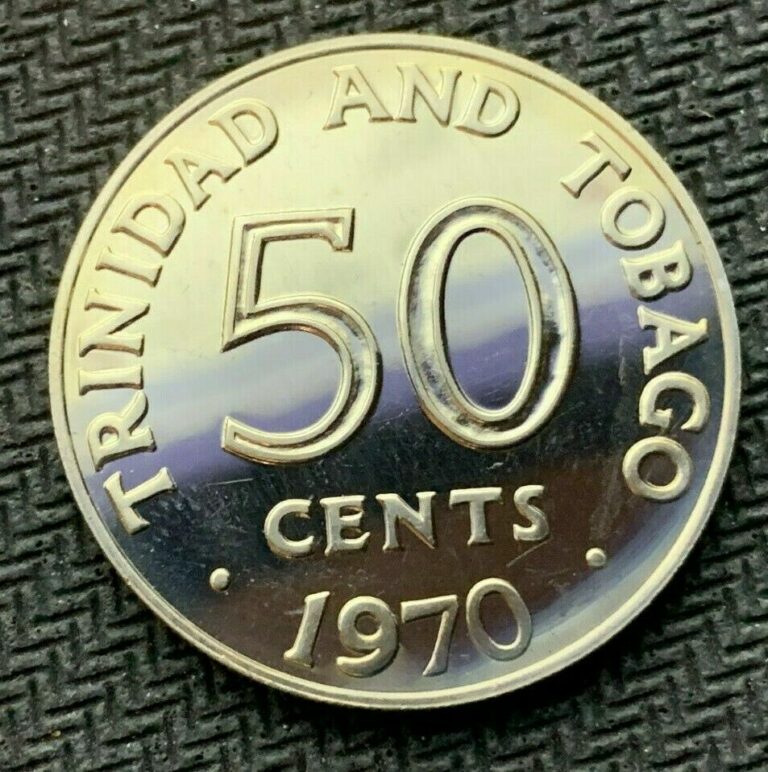 Read more about the article 1970 Trinidad and Tobago 50 Cent Coin PROOF ( 2104 Minted ) Rare World Coin   #A34
