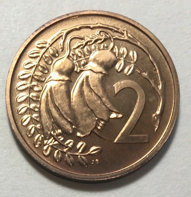 Read more about the article New Zealand 2 Cents 1968 – Golden Kowhai Tree Flowers – Prooflike