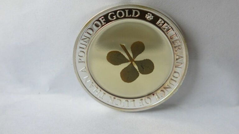 Read more about the article Palau $1 Good Luck  Coin with real 4 leaf clover encased
