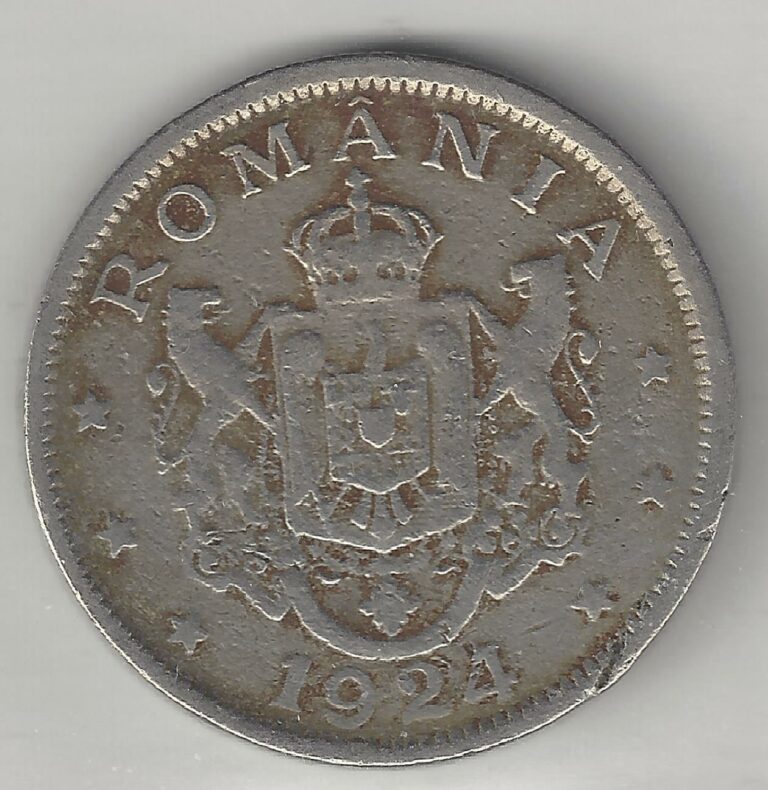 Read more about the article ROMANIA   1924   2 LEI   COPPER NICKEL   KM#47