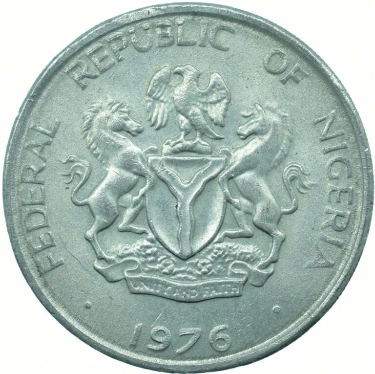 Read more about the article COIN / NIGERIA / 10 KOBO 1976 UNC     #WT23619