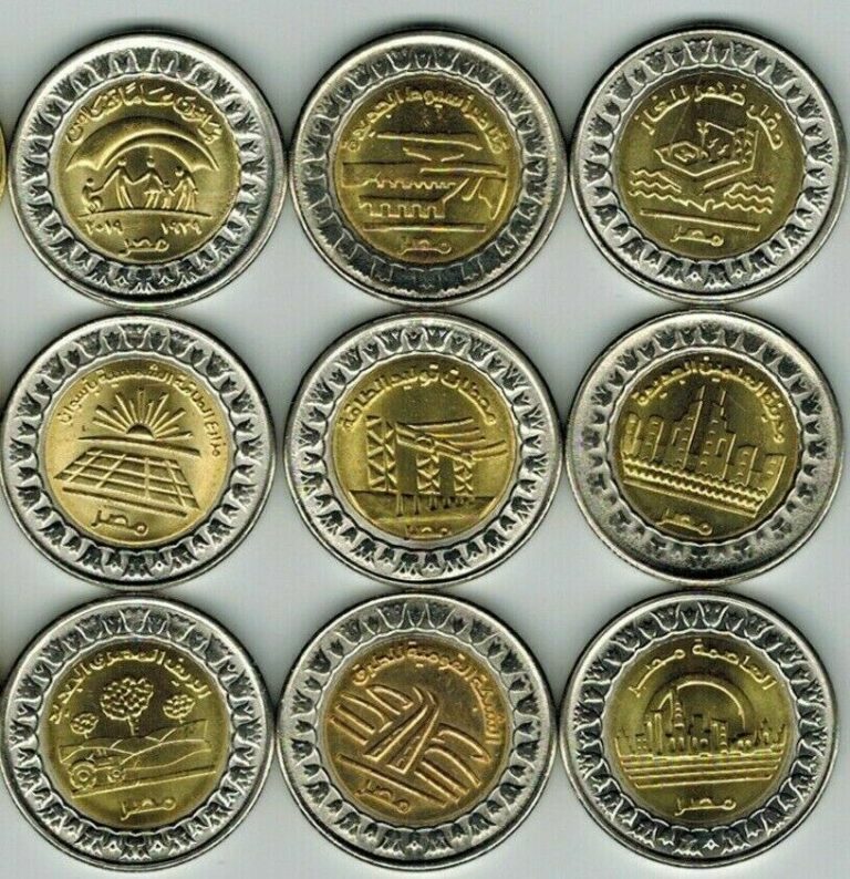 Read more about the article 2019 Egypt Full Set Of 9 Coins Uncirculated  One Pound