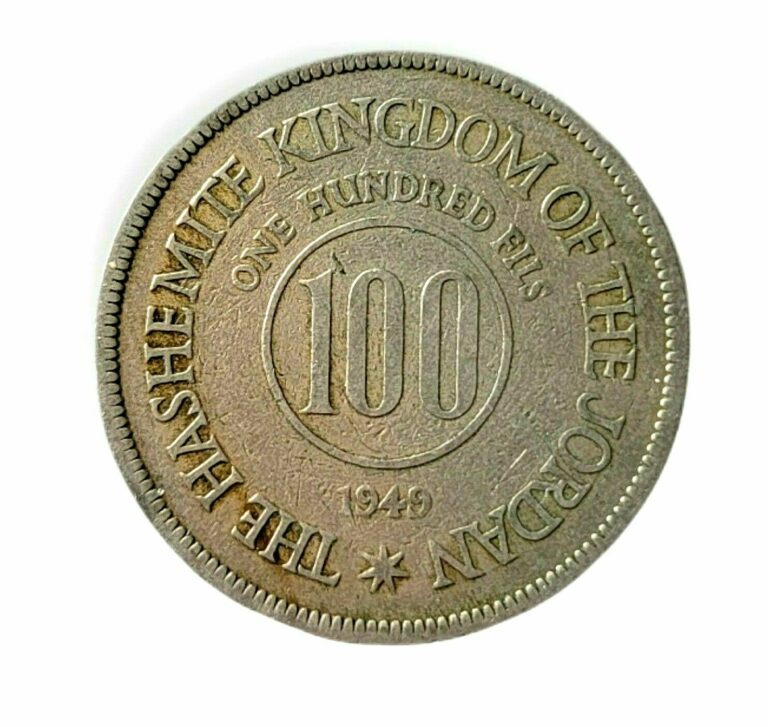 Read more about the article 1949 JORDAN 100 FILS WORLD JORDANIAN COIN