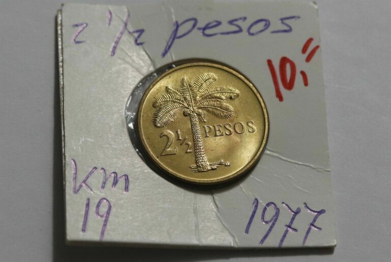 Read more about the article GUINEA BISSAU 2 1/2 PESOS 1977 B38 WR40