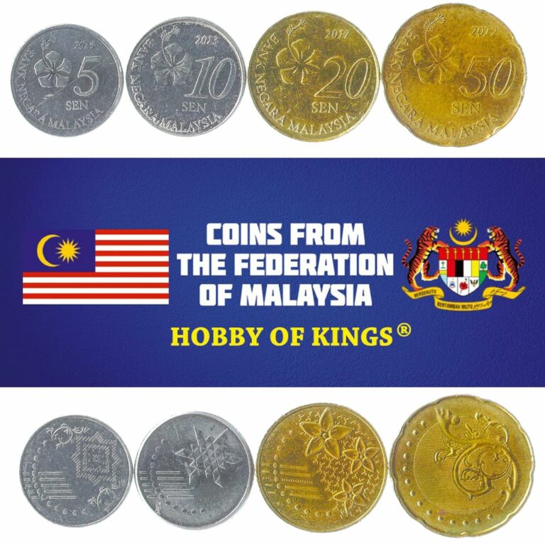 Read more about the article SET OF 4 COINS FROM MALAYSIA. 5  10  20  50 SEN. 2011-2020 MALAYSIAN CURRENCY