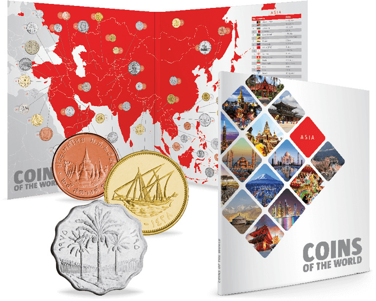 Read more about the article Complete 51 Coins Asia | Exotic Countries | Collection Folder  | 1961 – 2015