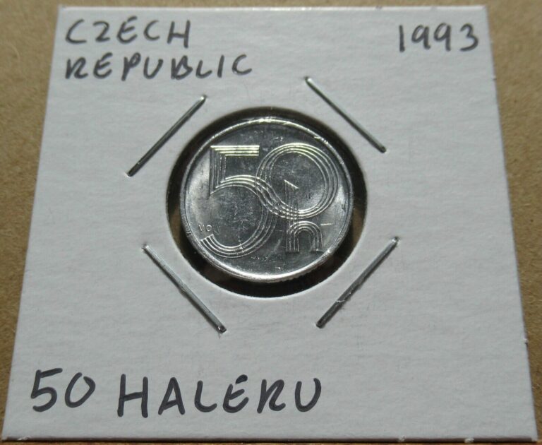 Read more about the article Czech Republic 50 Haleru 1993 Coin in 2×2 Flip B0414