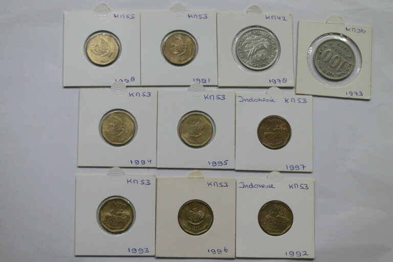 Read more about the article INDONESIA – 100 RUPIAH – 10 COINS COLLECTION A99 BX10 – 56