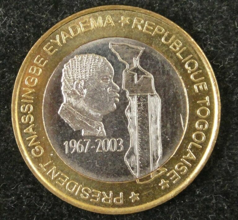 Read more about the article West Africa Togo Coin 6000 CFA 2003 UNC  President Gnassingbe Eyadema