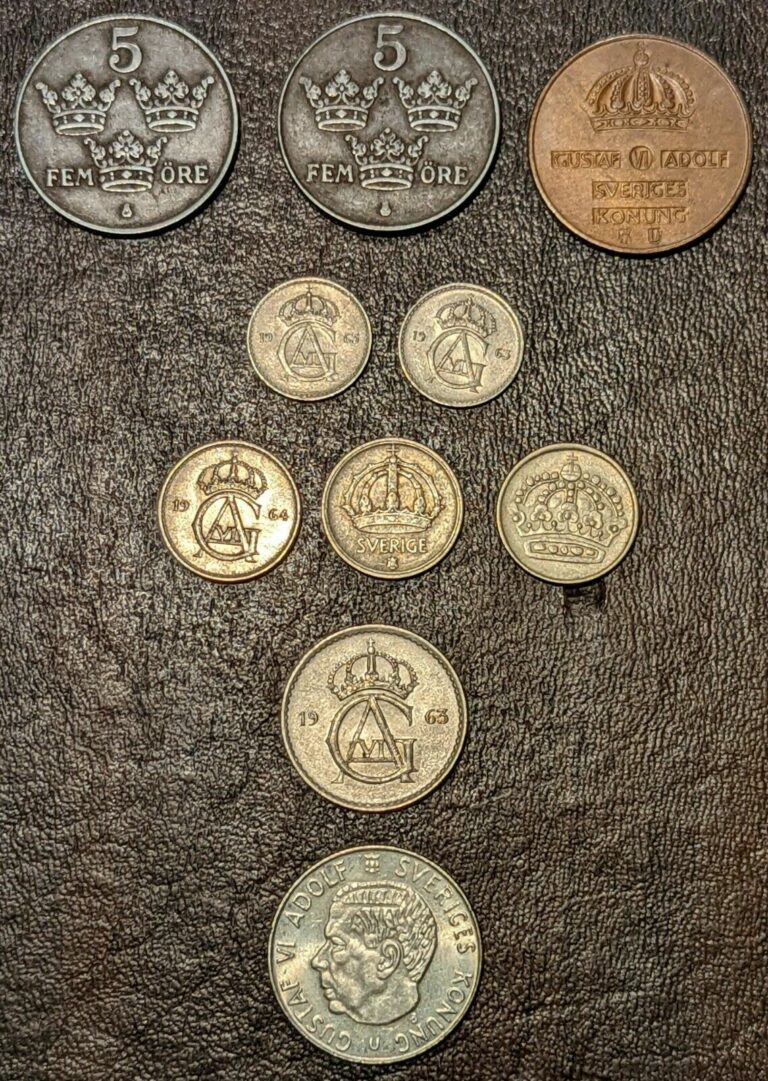 Read more about the article 10 Coins from Sweden  1947-64