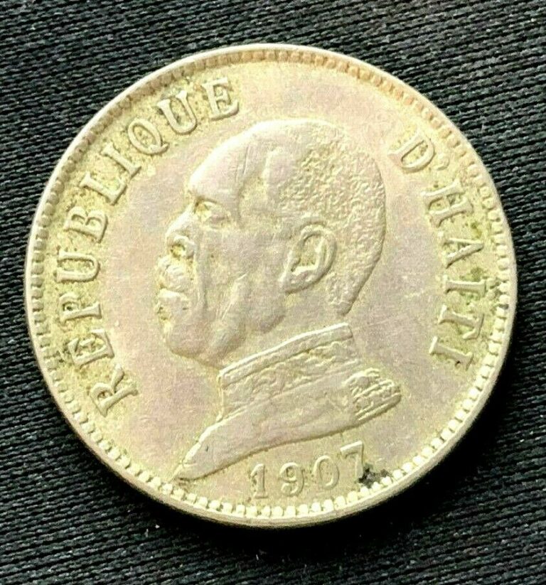 Read more about the article 1907 Haiti 20 Centimes coin XF +     Copper nickel  World Coin   #C143