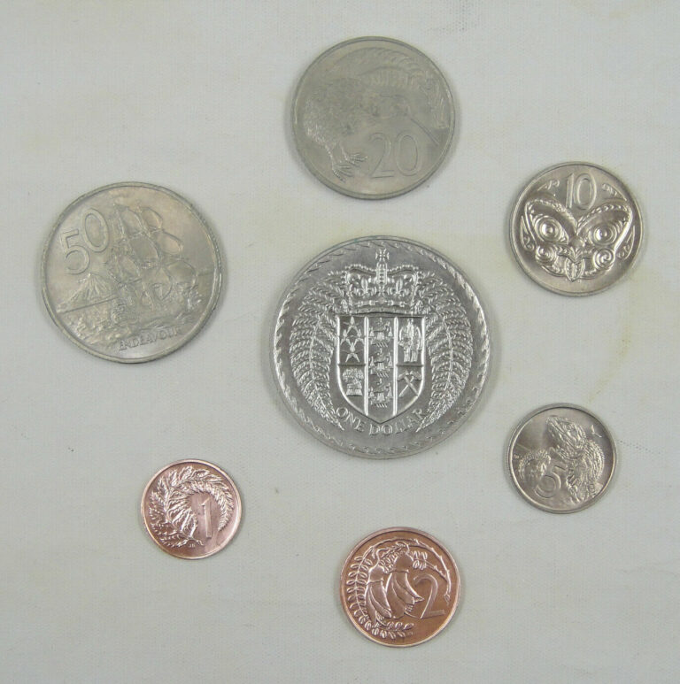 Read more about the article New Zealand Coins Set of 7 Pieces 1971
