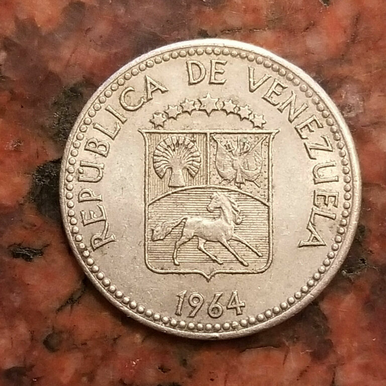 Read more about the article 1964 VENEZUELA 5 CENTIMOS COIN – #A7215