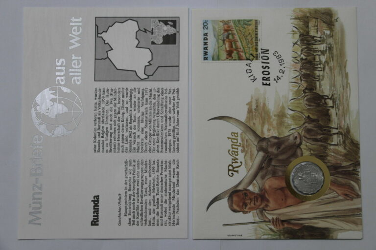 Read more about the article RWANDA 2 FRANCS 1970 COIN COVER A98 – 68