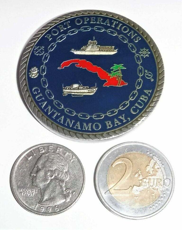 Read more about the article Challenge Coin – USN – Port Operations Guantanamo Bay – Serving Democracy in Com