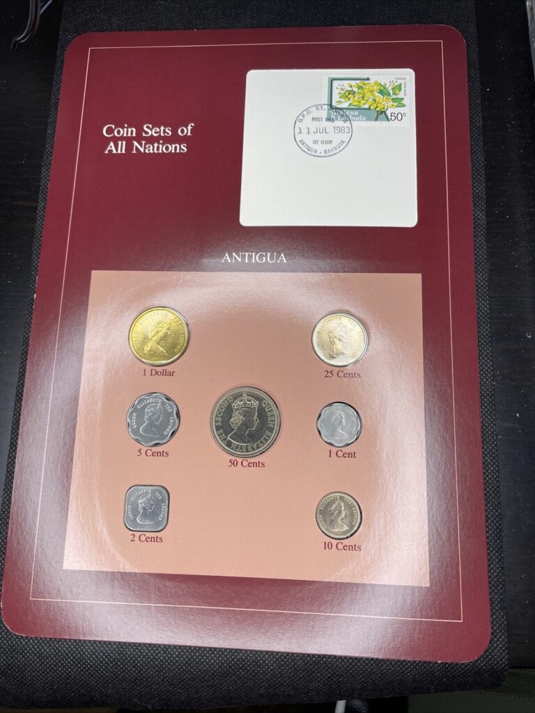 Read more about the article Coins of all Nations Antigua with Stamp – 7 Coins