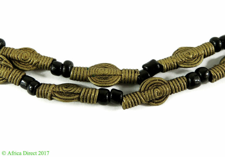 Read more about the article Brass Coin Shaped Beads Baule Ivory Coast African Art