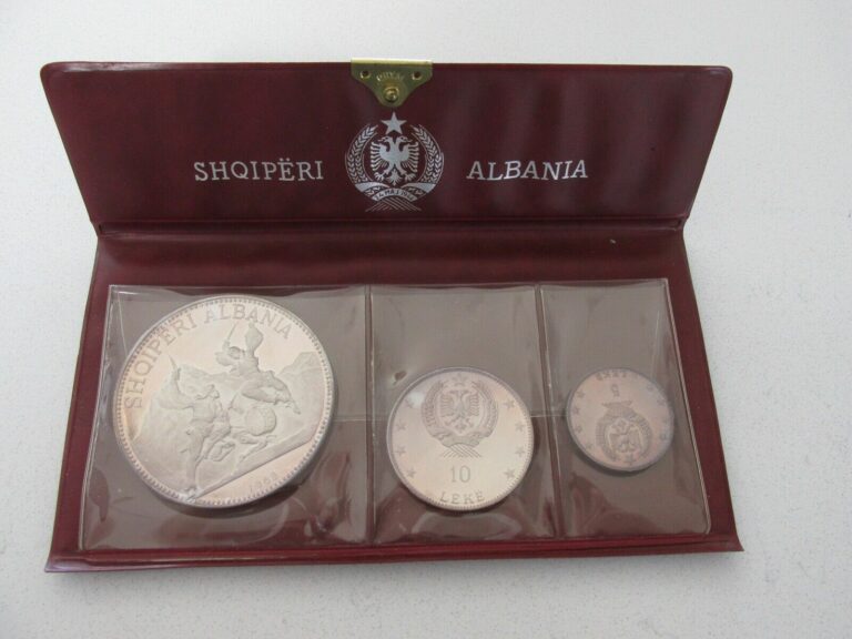 Read more about the article 1968 Albania .999 Silver 3-Coin Proof Set