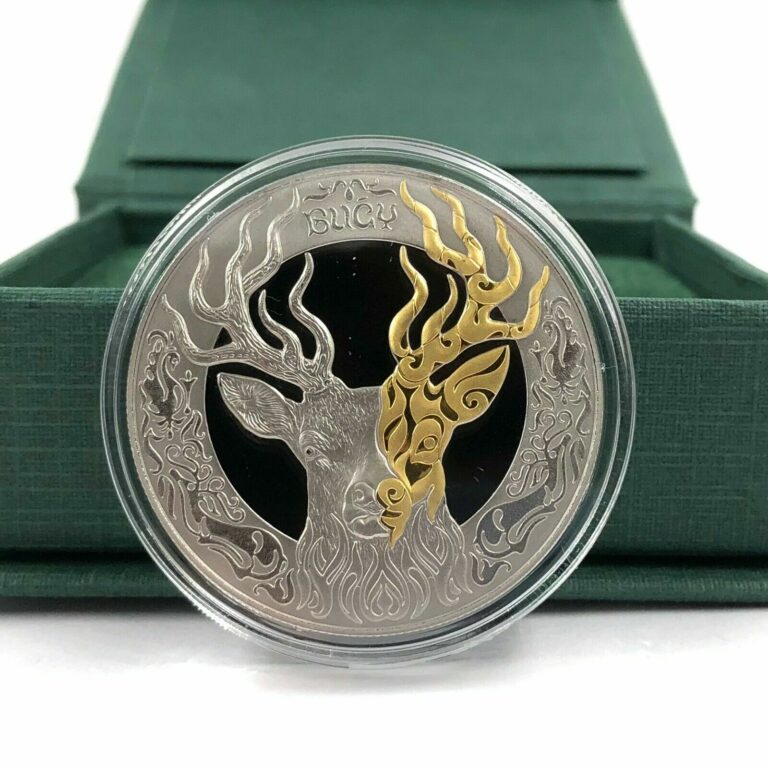 Read more about the article Kazakhstan: 200 tenge – BUǴY – Deer Totem Animals Proof-Like Coins