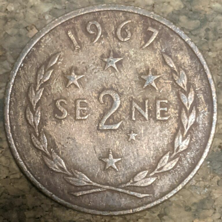 Read more about the article Samoa 2 Sene 1967 Coin