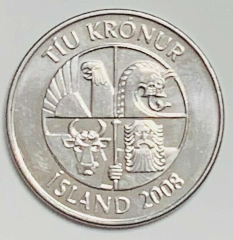 Read more about the article 2008 Iceland 10 Kronur KM# 29.1a Uncirculated Condition