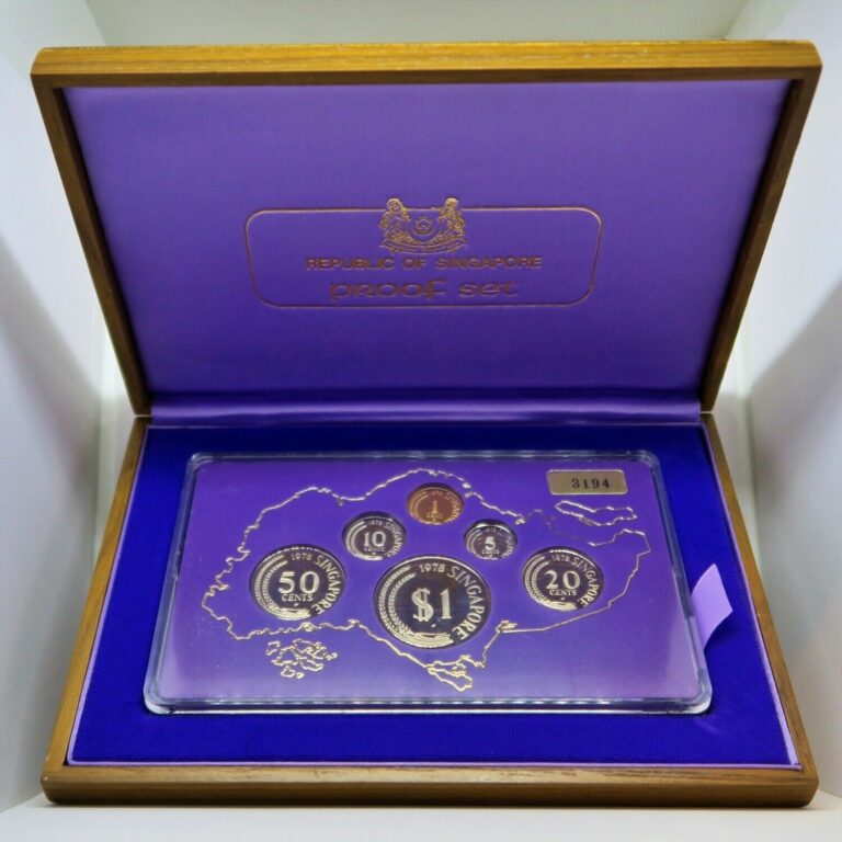 Read more about the article SINGAPORE 1978 PROOF SET (6 COINS and ORIGINAL PACKAGING) *ONLY 4 000 SETS ISSUED*
