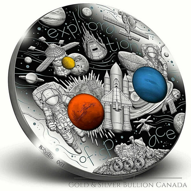 Read more about the article EXPLORATION OF SPACE DE DOODLE SERIES – 2022 3 OZ .999 Silver coin 🔥PRE-SALE🔥