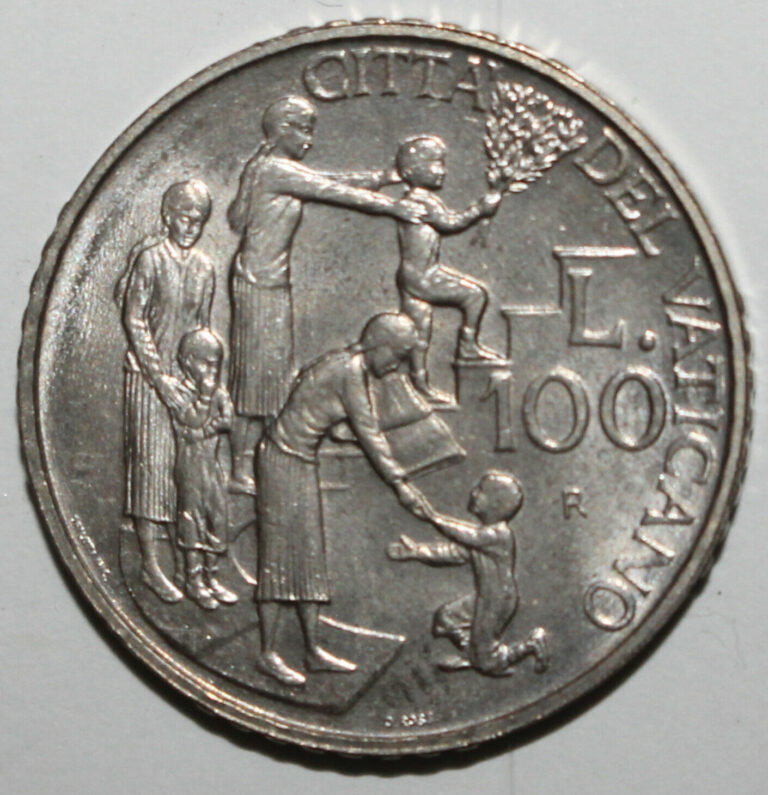 Read more about the article Vatican City 100 Lire Coin 1996 R XVIII KM# 275 Pope John Paul II One Hundred