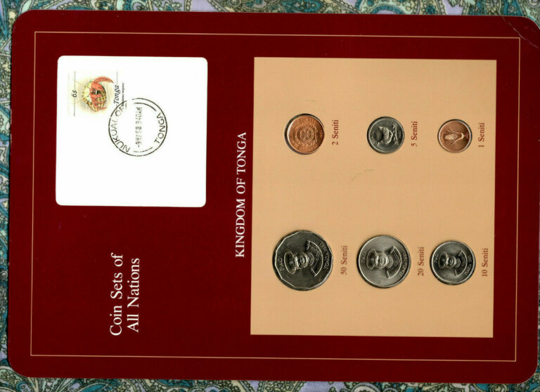 Read more about the article Coin Sets of All Nations Tonga UNC 1 2 5 10 20 50 Seniti 1981 9MY88